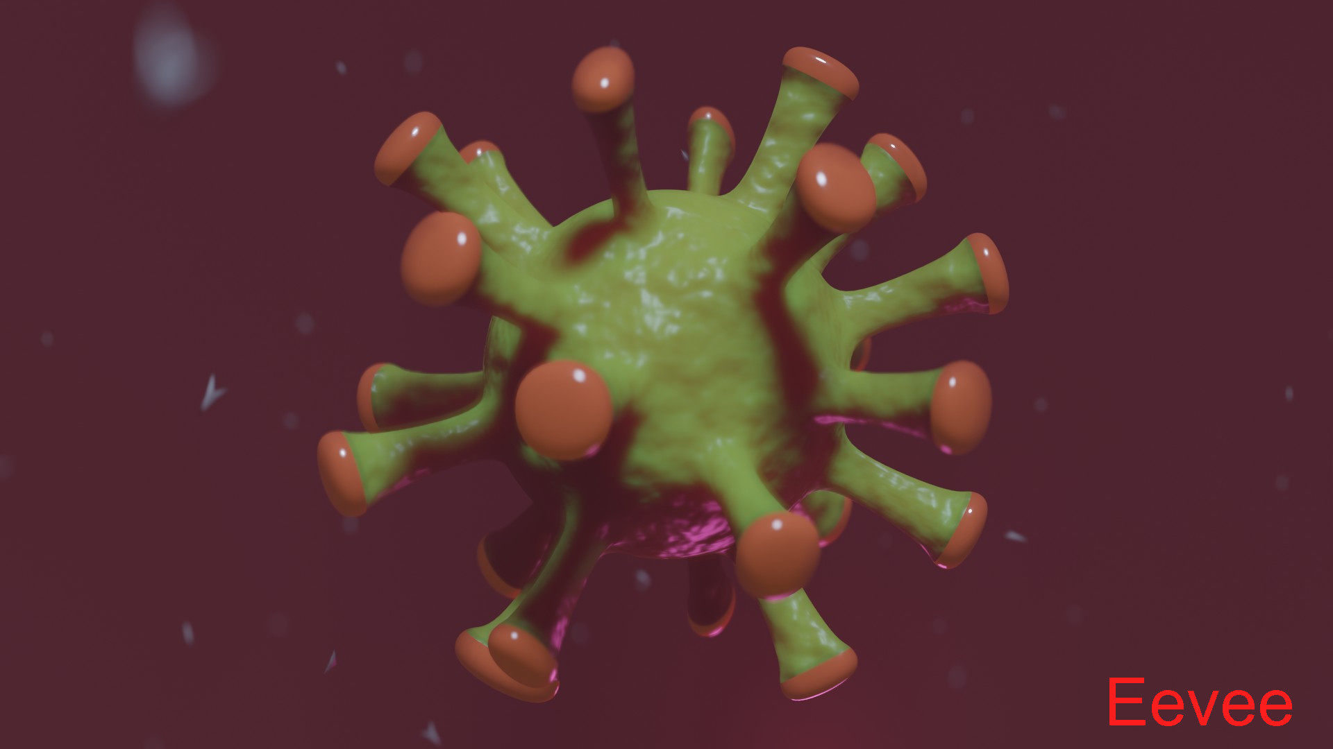 Corona virus - animated with particles preview image 1